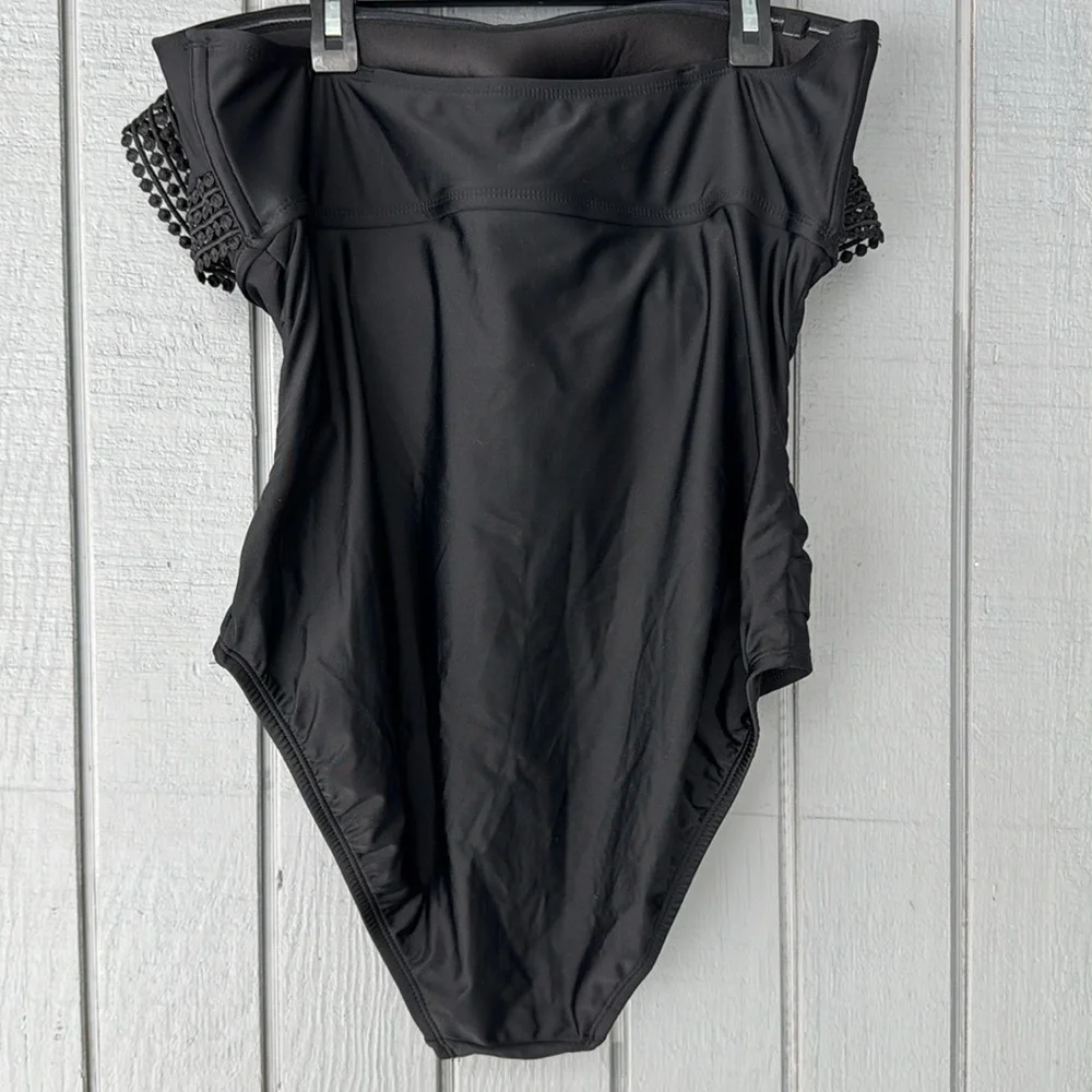 Kona One piece Black Swimsuit Size L